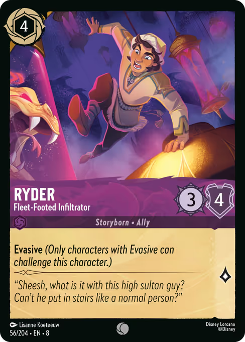 Ryder - Fleet-Footed Infiltrator Disney Lorcana card