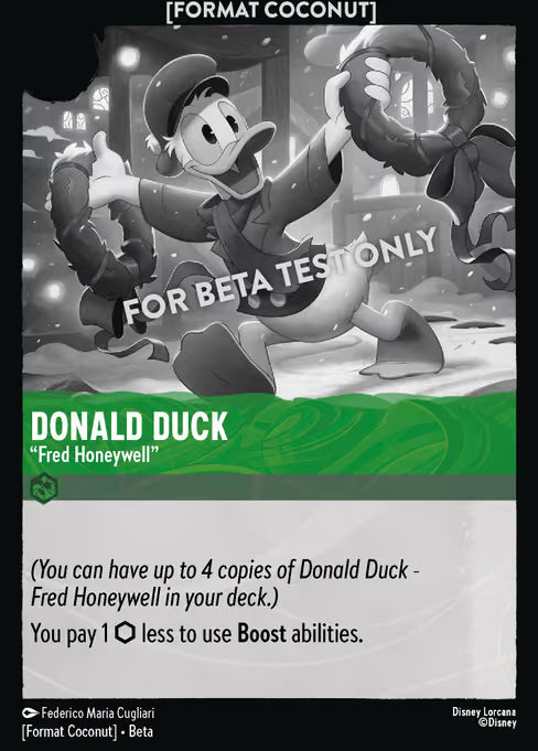 Donald Duck - "Fred Honeywell" Disney Lorcana card