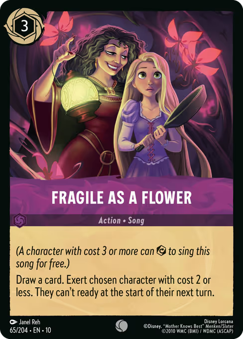 Fragile as a Flower Disney Lorcana card
