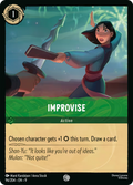 Improvise Disney Lorcana card