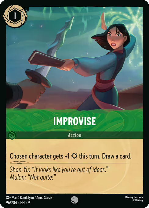 Improvise Disney Lorcana card