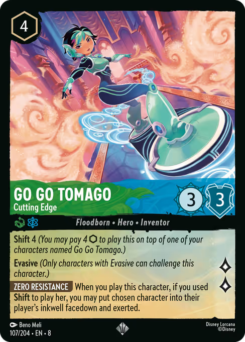 Go Go Tomago - Cutting Edge Disney Lorcana card