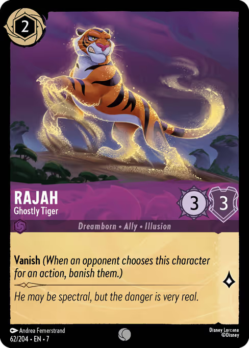 Rajah - Ghostly Tiger Disney Lorcana card