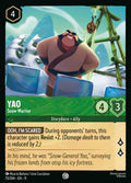 Yao - Snow Warrior Disney Lorcana card