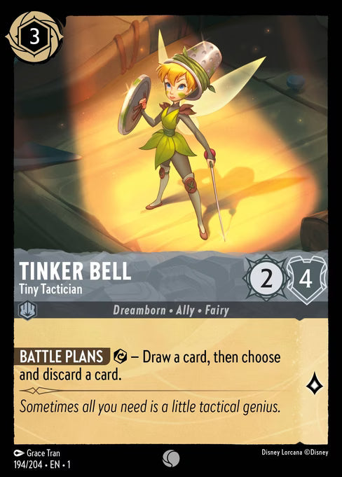 Tinker Bell - Tiny Tactician Disney Lorcana card