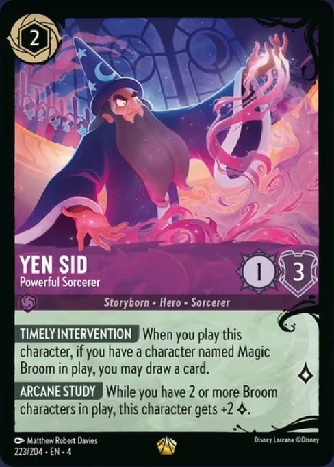 Yen Sid - Powerful Sorcerer Disney Lorcana card