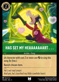 Has Set My Heaaaaaaart . . . Disney Lorcana card