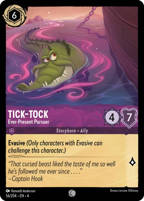 Tick-Tock - Ever-Present Pursuer Disney Lorcana card