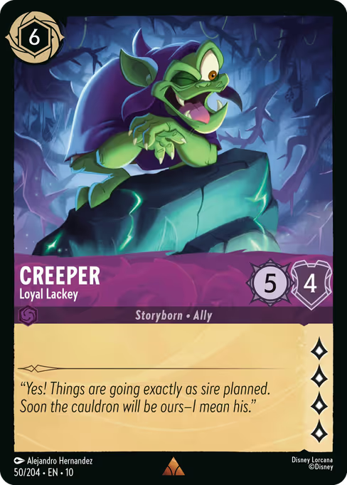 Creeper - Loyal Lackey Disney Lorcana card