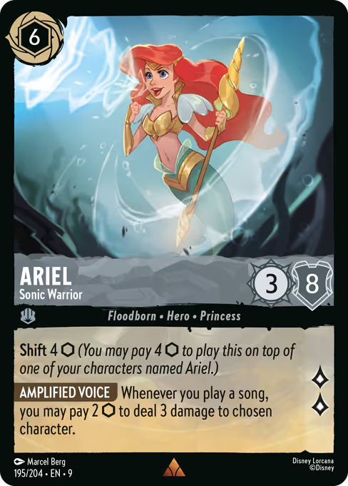 Ariel - Sonic Warrior Disney Lorcana card