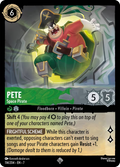 Pete - Space Pirate Disney Lorcana card