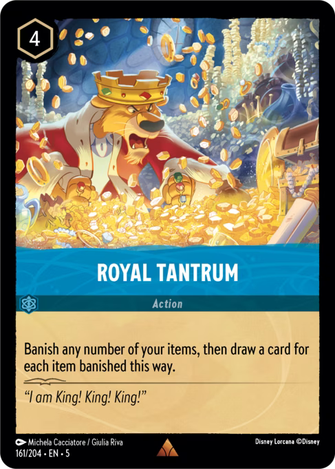 Royal Tantrum Disney Lorcana card