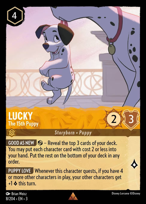 Lucky - The 15th Puppy Disney Lorcana card