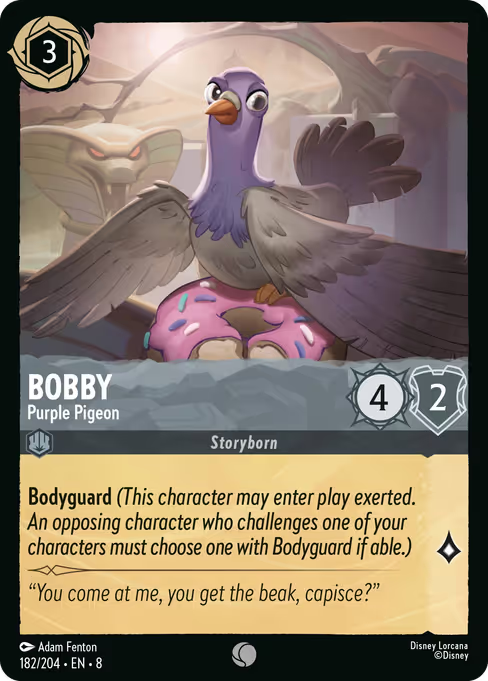 Bobby - Purple Pigeon Disney Lorcana card