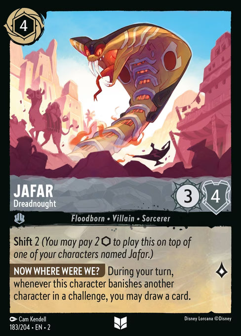 Jafar - Dreadnought Disney Lorcana card