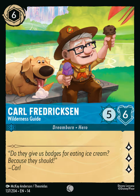 Carl Fredricksen - Wilderness Guide Disney Lorcana card