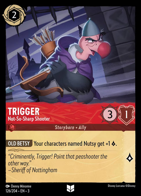 Trigger - Not-So-Sharp Shooter Disney Lorcana card