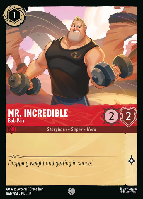 Mr. Incredible - Bob Parr Disney Lorcana card