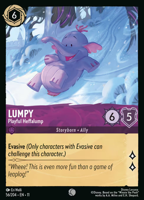 Lumpy - Playful Heffalump Disney Lorcana card