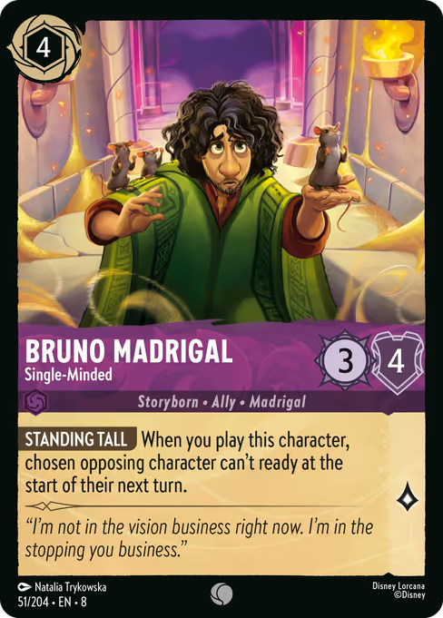 Bruno Madrigal - Single-Minded Disney Lorcana card