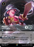 Piglet - Sturdy Swordsman Disney Lorcana card