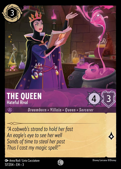The Queen - Hateful Rival Disney Lorcana card