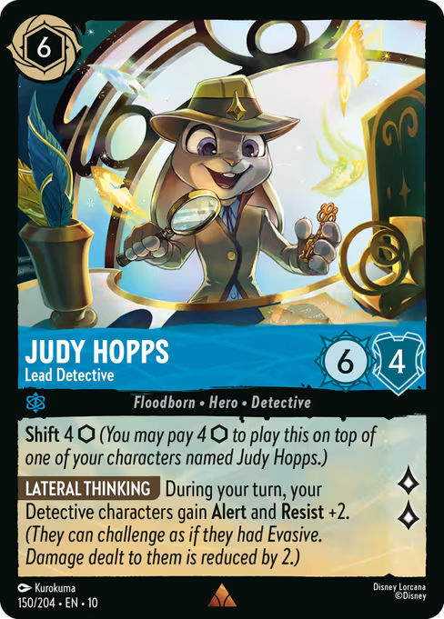 Judy Hopps - Lead Detective Disney Lorcana card