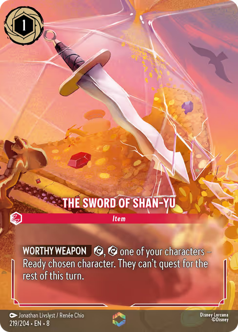The Sword of Shan-Yu Disney Lorcana card
