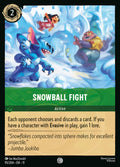 Snowball Fight Disney Lorcana card