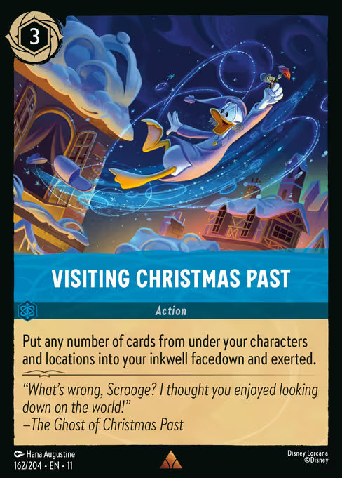 Visiting Christmas Past Disney Lorcana card