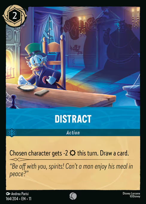 Distract Disney Lorcana card