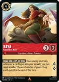Raya - Kumandran Rider Disney Lorcana card