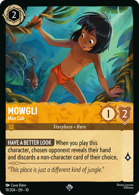 Mowgli - Man Cub Disney Lorcana card