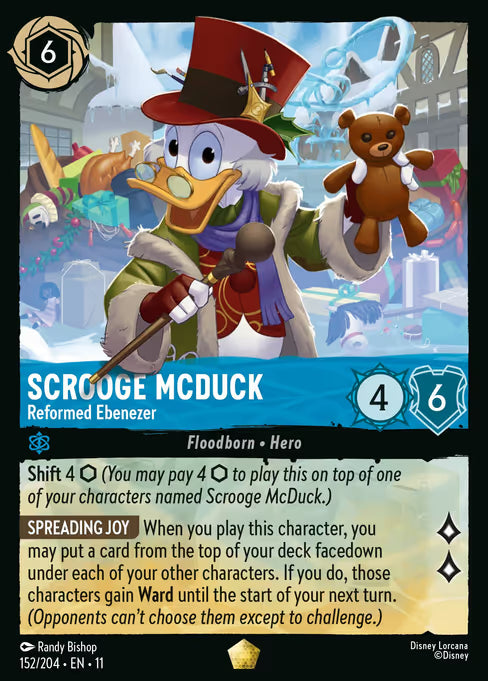 Scrooge McDuck - Reformed Ebenezer Disney Lorcana card