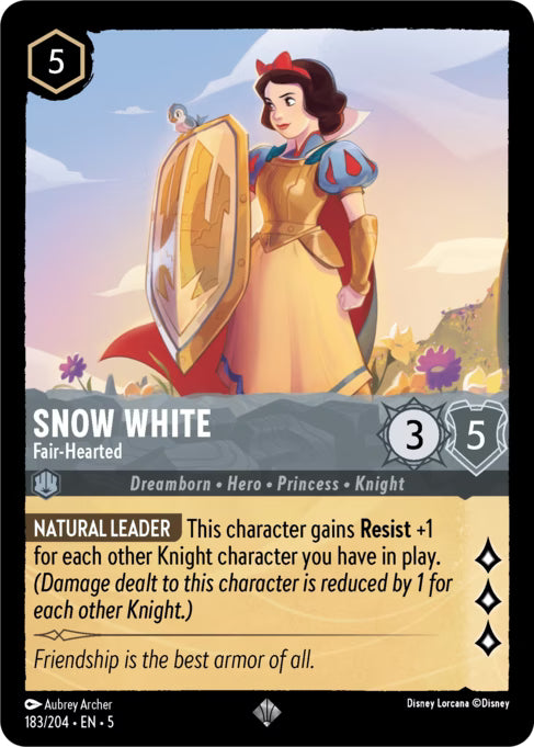 Snow White - Fair-Hearted Disney Lorcana card