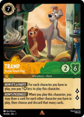 Tramp - Street-Smart Dog Disney Lorcana card