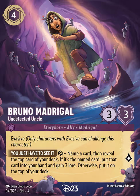 Bruno Madrigal - Undetected Uncle Disney Lorcana card