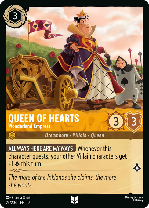 Queen of Hearts - Wonderland Empress Disney Lorcana card