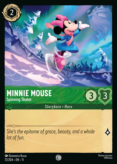 Minnie Mouse - Spinning Skater Disney Lorcana card