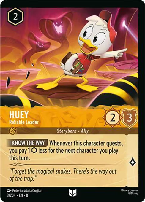 Huey - Reliable Leader Disney Lorcana card