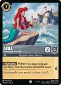 Ariel - Determined Mermaid Disney Lorcana card