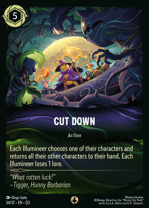 Cut Down Disney Lorcana card