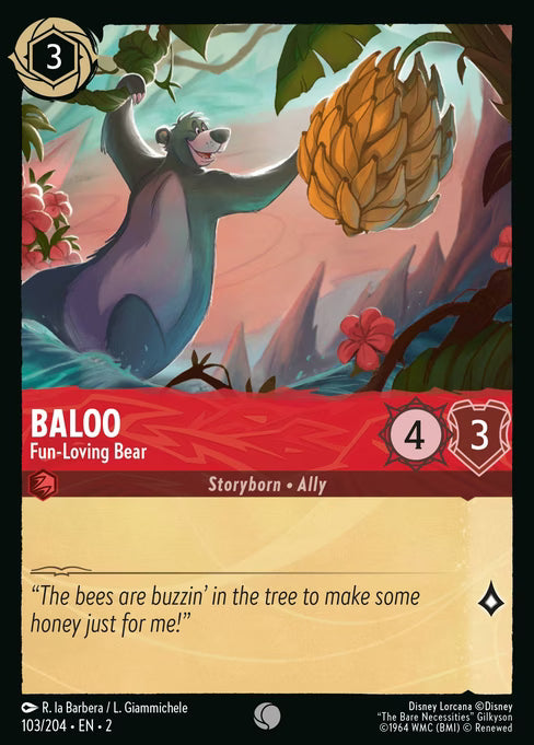 Baloo - Fun-Loving Bear Disney Lorcana card