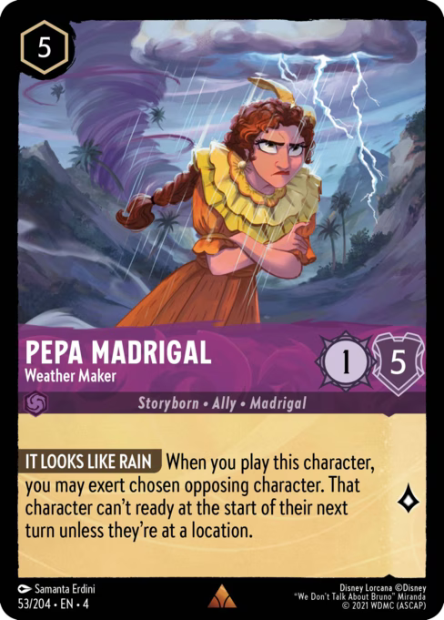 Pepa Madrigal - Weather Maker Disney Lorcana card