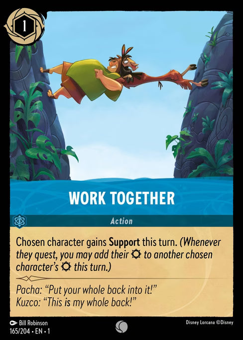 Work Together Disney Lorcana card