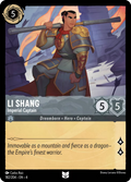 Li Shang - Imperial Captain Disney Lorcana card