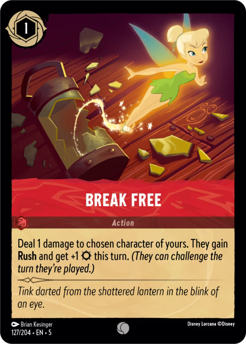 Break Free Disney Lorcana card