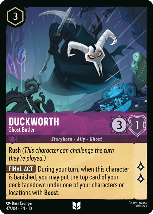 Duckworth - Ghost Butler Disney Lorcana card