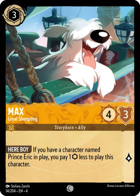 Max - Loyal Sheepdog Disney Lorcana card