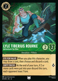 Lyle Tiberius Rourke - Adventurer for Hire Disney Lorcana card